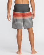 All Day Stripe Pro Performance 20 Boardshorts - Sunset