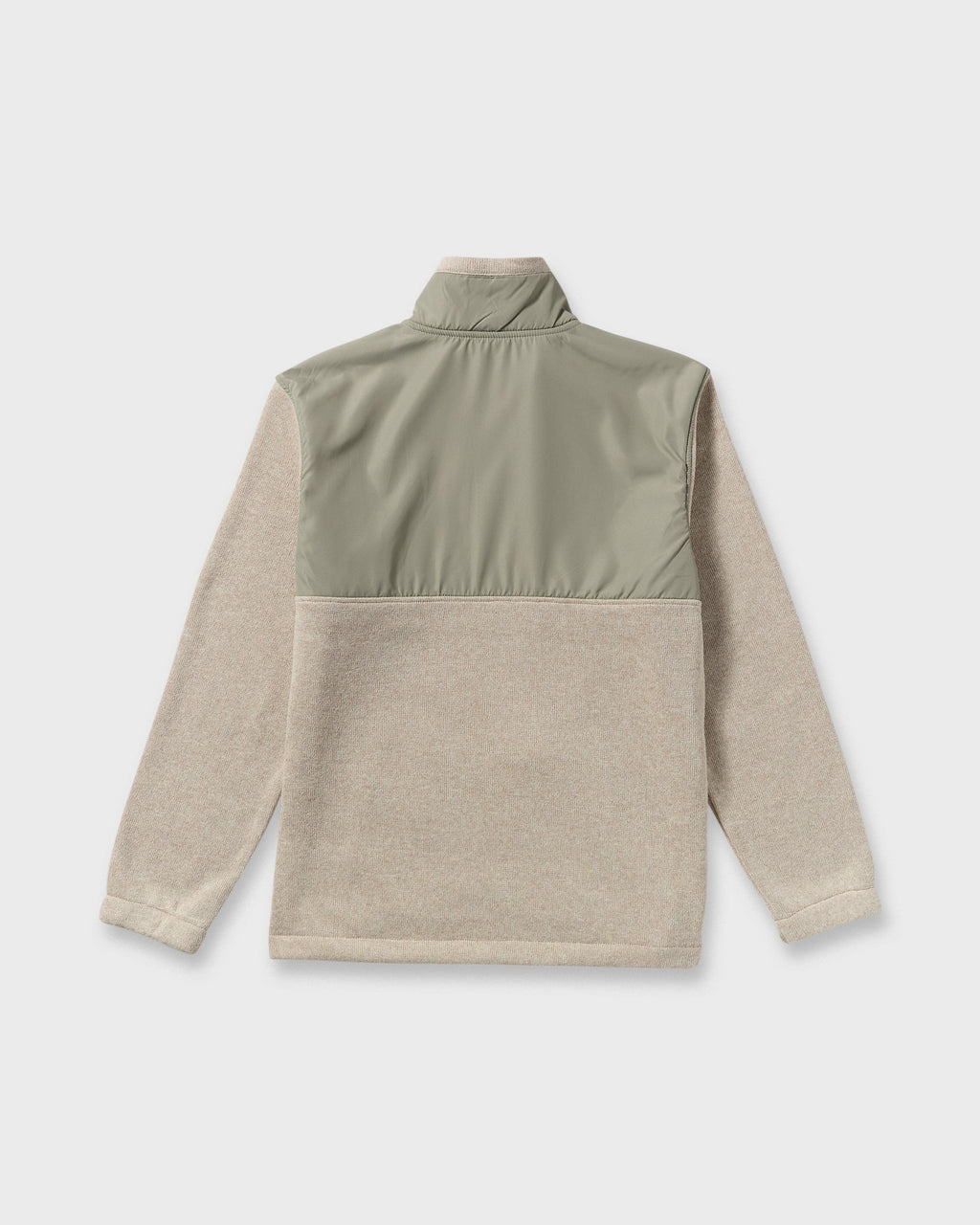 Boundary Blocked Mockneck Sweatshirt - Sand
