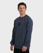 Bio Fleece Crewneck Sweatshirt - Vintage Navy