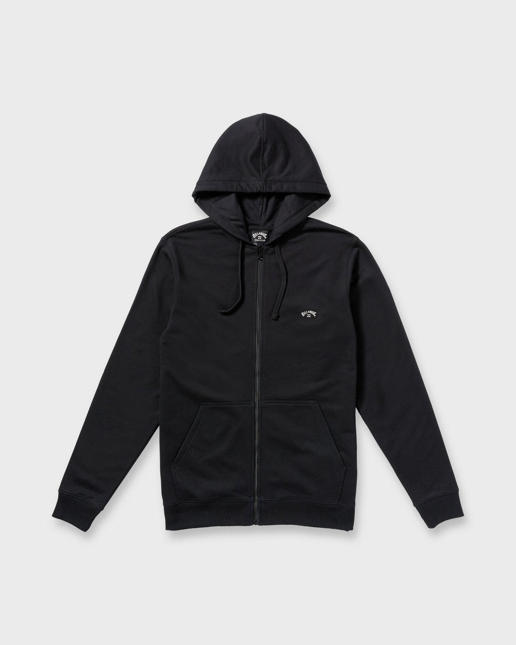 All Day Zip Front Hoodie - Black
