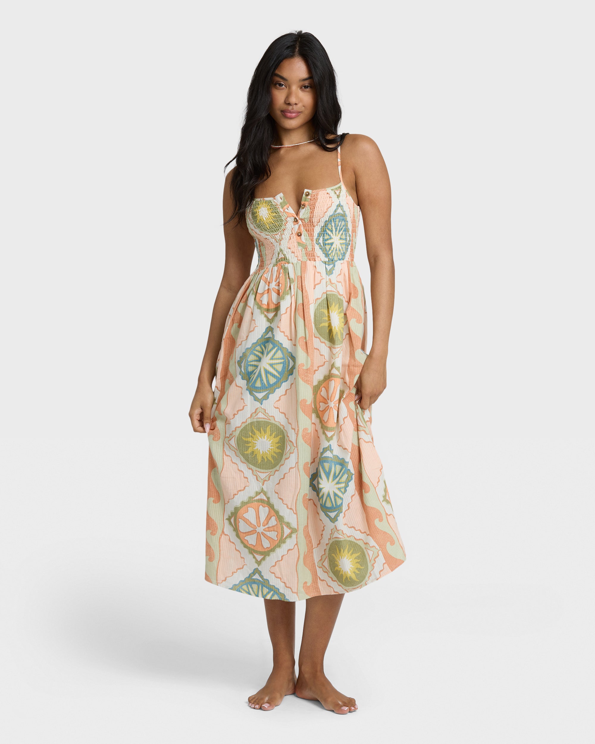 Fever Dream Midi Dress - White Cap