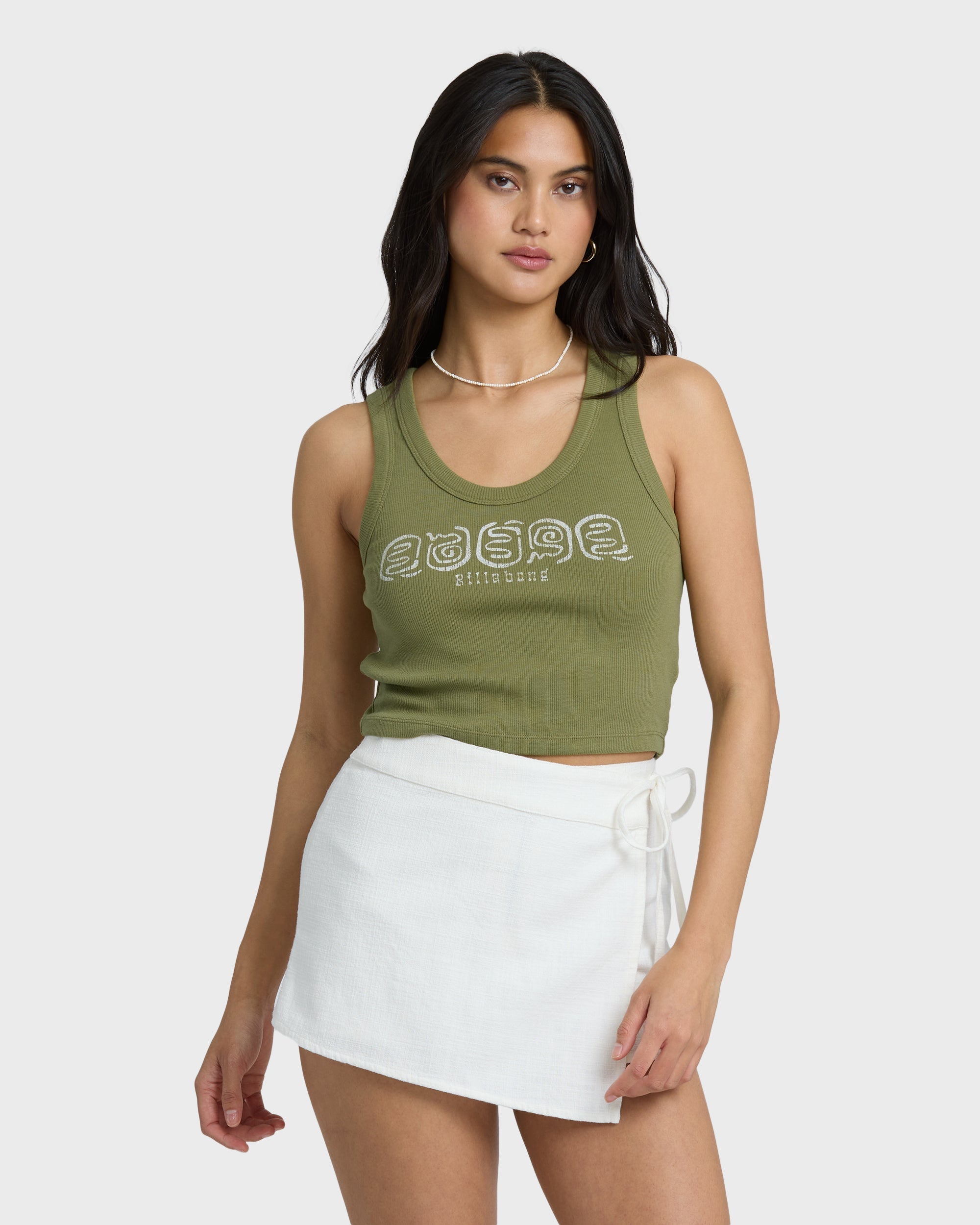 Stirred Up Tank - Dark Olive