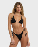 Sol Searcher Multi Triangle Bikini Top - Black Pebble
