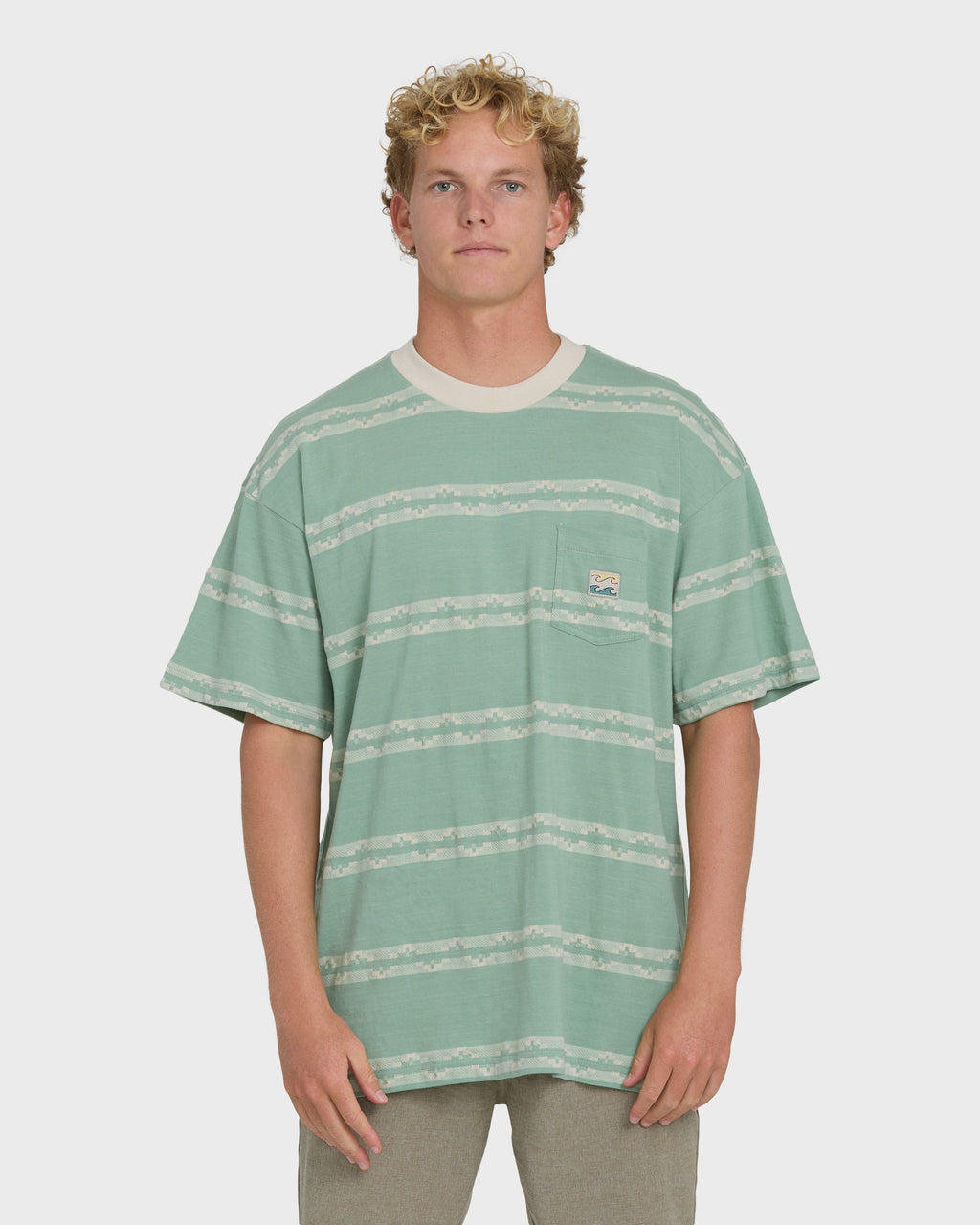 Baxter Short Sleeve Knit T-Shirt - Granite Green