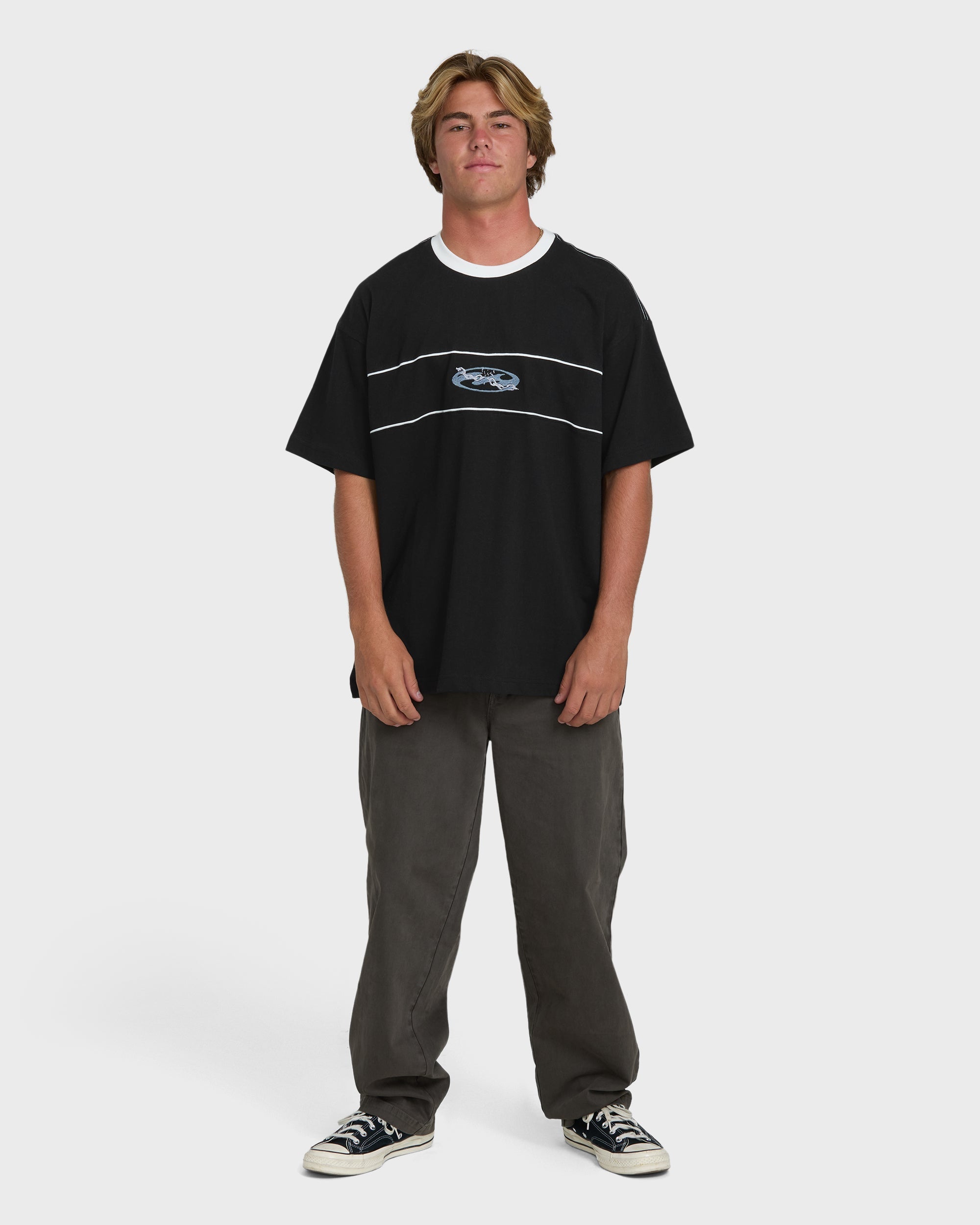Bad Dog Precision Short Sleeve Knit T-Shirt - Black