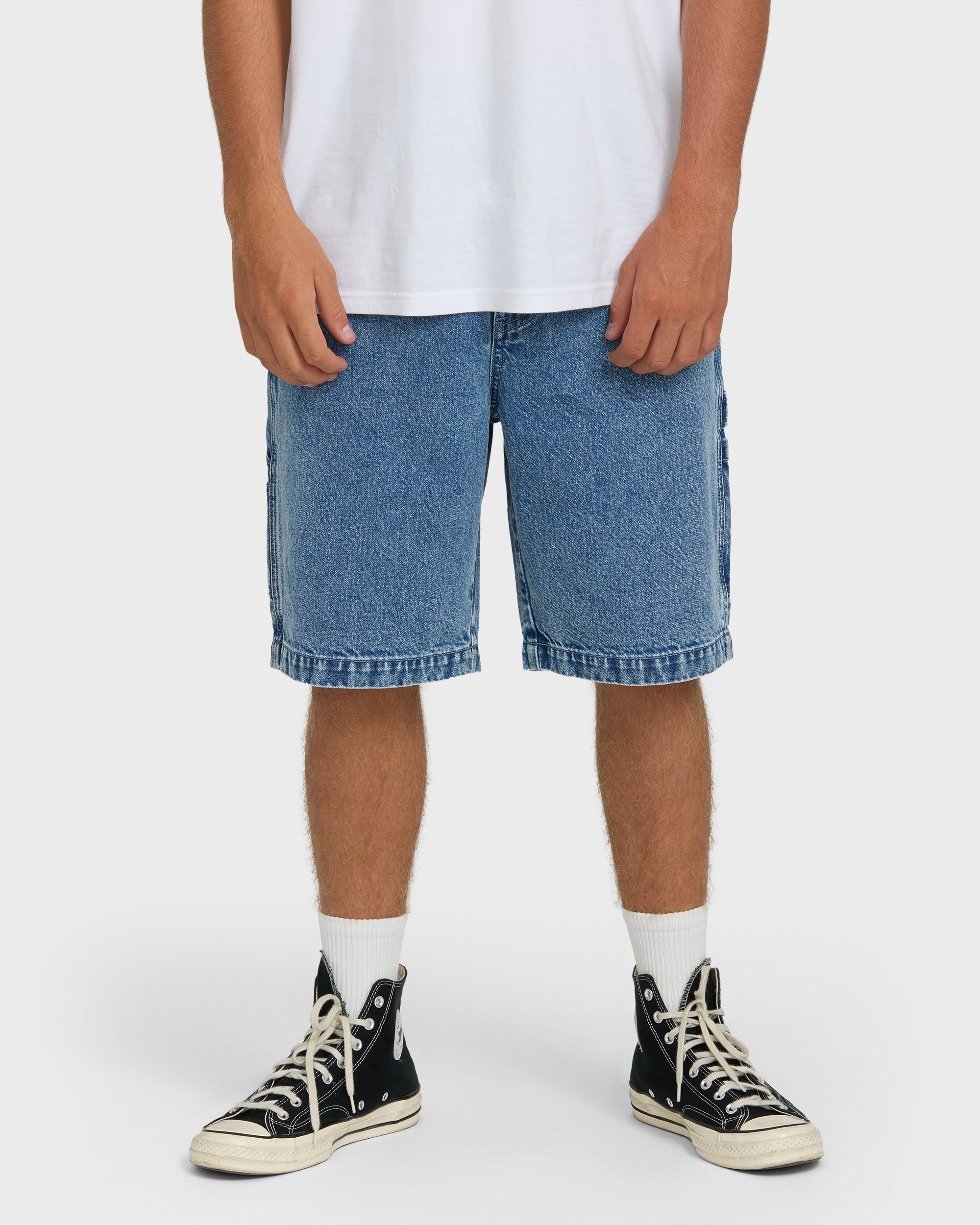 Bad Dog 22 Denim Shorts - Faded Denim