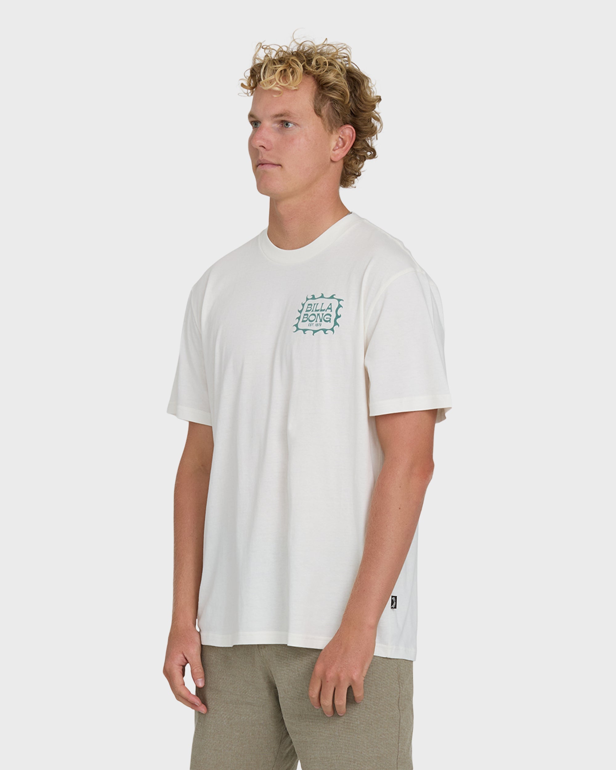 Ripple Premium Short Sleeve Cotton Graphic T-Shirt - Off White