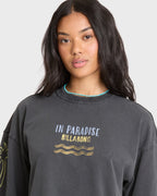 Paradise 73 Short Sleeve Cotton T-Shirt - Black Sands