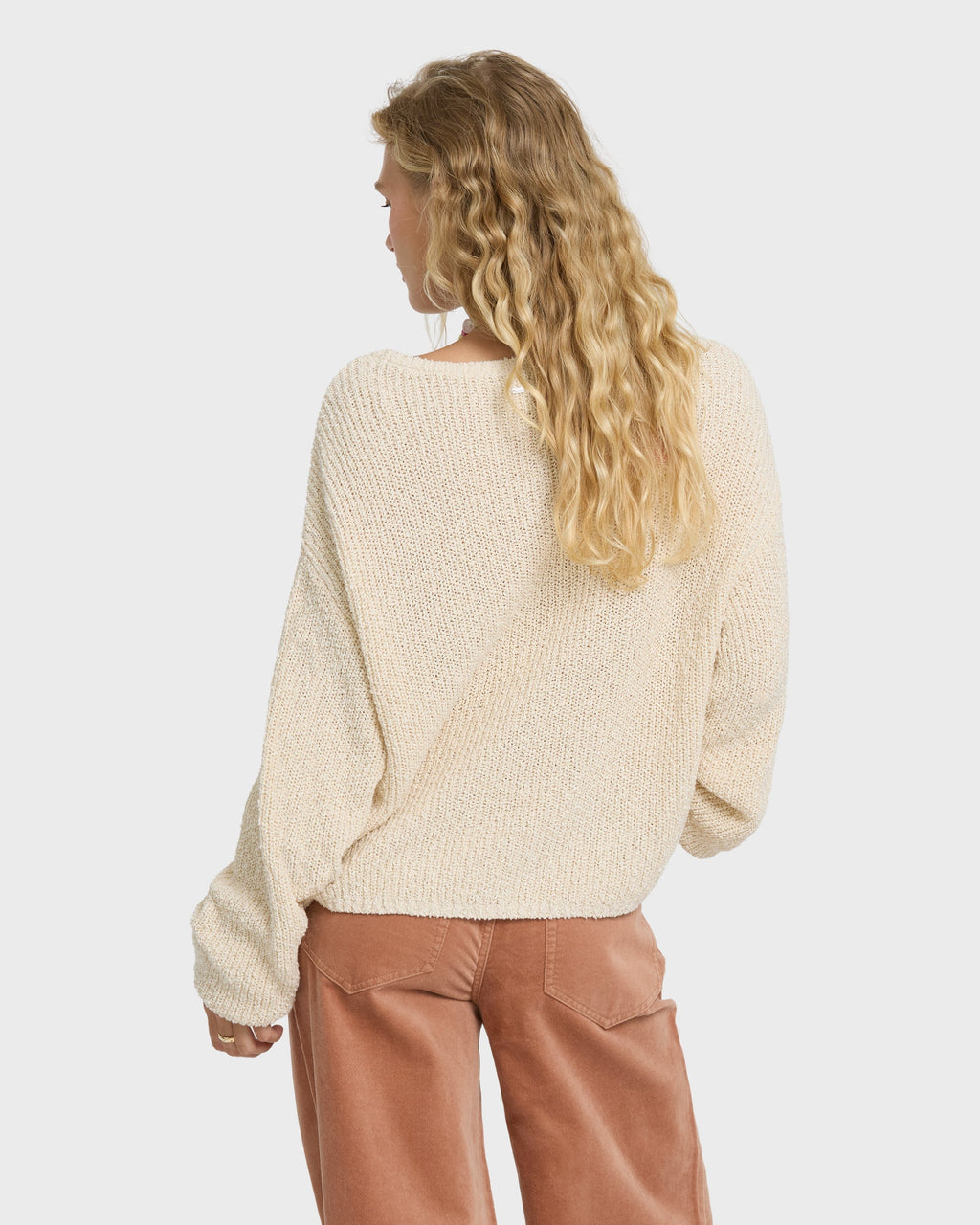 Open Air Crewneck Sweater - White Cap