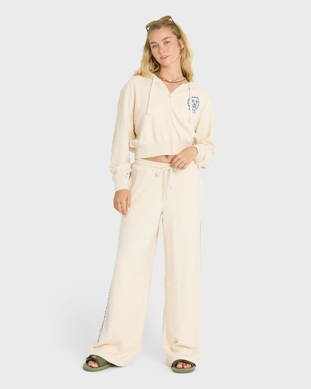 Palm 73 Fleece Sweatpants - White Cap