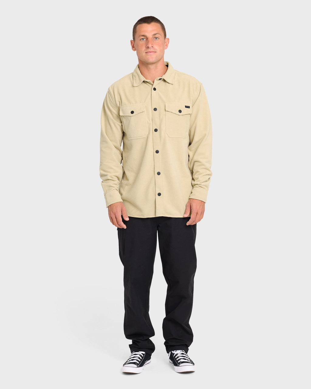 Adventure Division Ridge Long Sleeve Fleece Overshirt - Sand Khaki